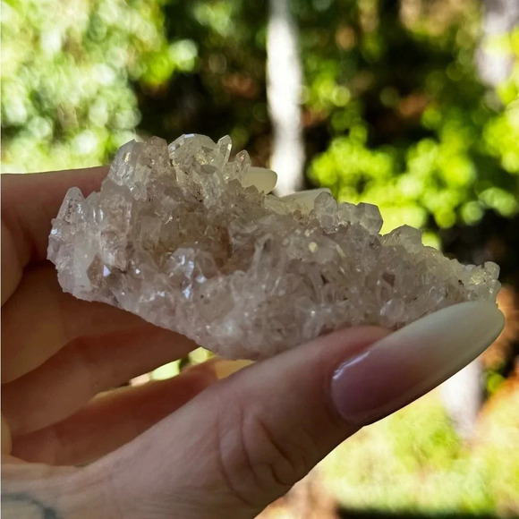 AAA Pink Lemurian & Fuchsite Columbia Cluster Point Crystal House of Gems 💎 - Picture 2 of 6